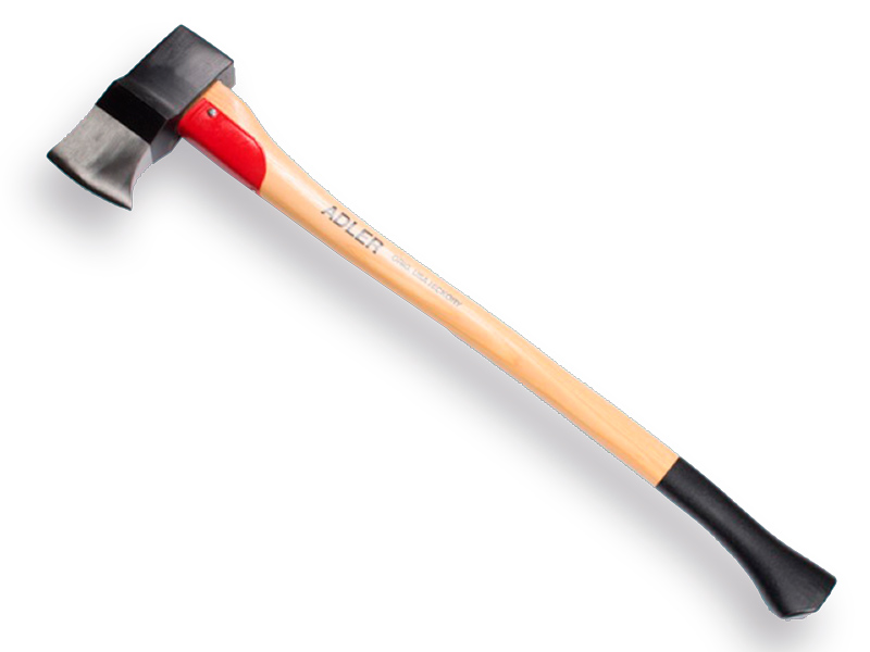 Kloofbijl ADLER 2800 gram professioneel, met HICKORY steel 80 cm en steelbescherming
