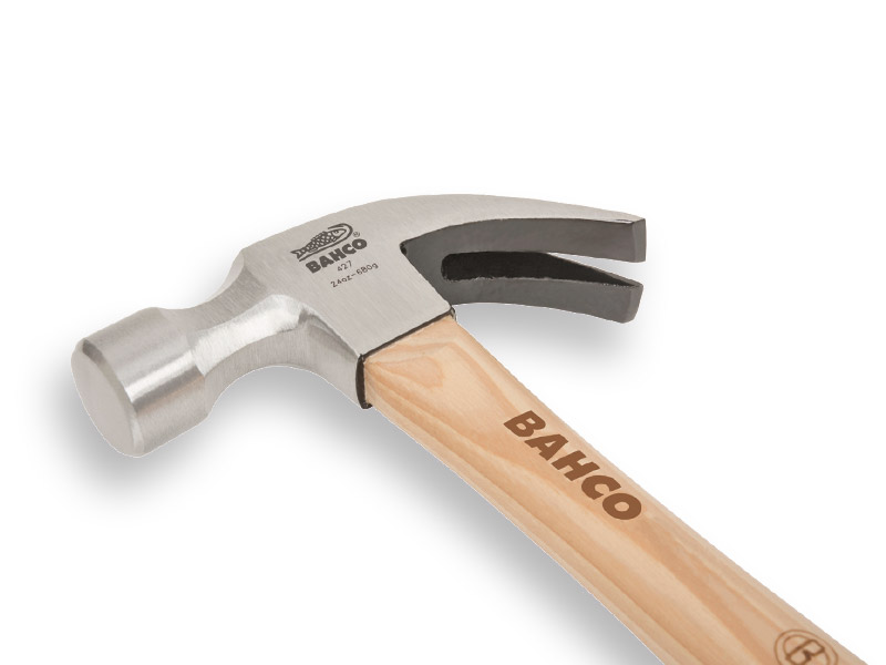 Klauwhamer BAHCO 450 gram, met HICKORY steel 34 cm.