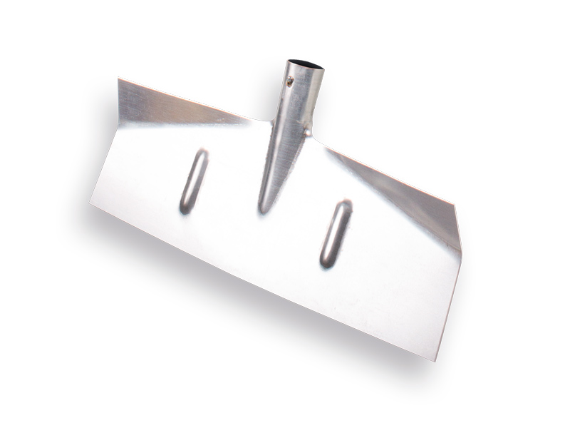 Slijkschuiver - Sneeuwschuiver ATLAS plaatstaal, recht model 40 x 18 cm, zonder steel