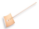 Sneeuwschuiver hout 50 cm, met klemfixbevestiging en ESSEN steel 130 cm