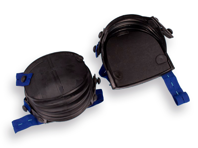 Kniebeschermers GRIPLINE 13-NR harmonica KORT (per paar)