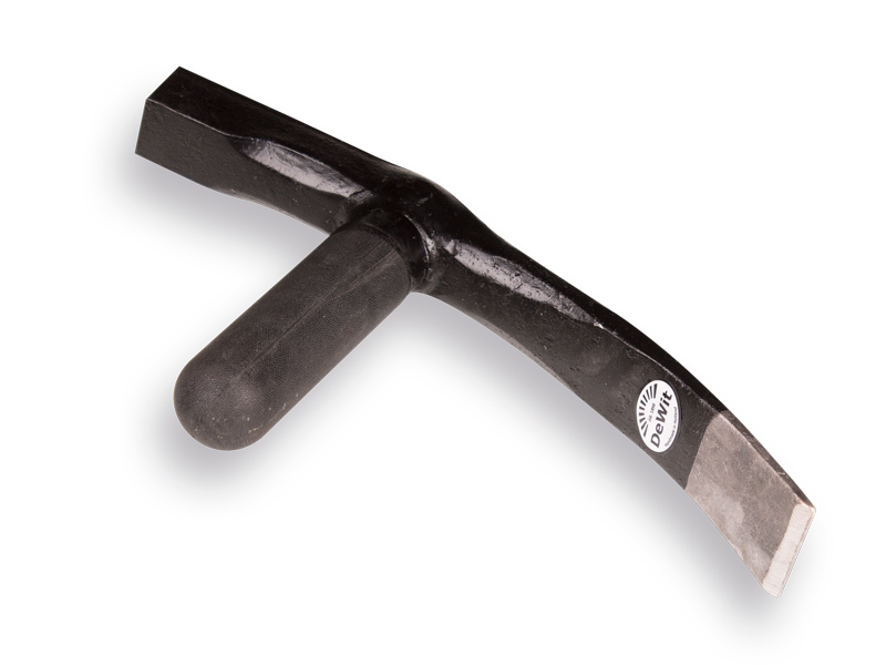 [960824] Straathamer DE WIT met fiberglassteel, bekbreedte 40 mm