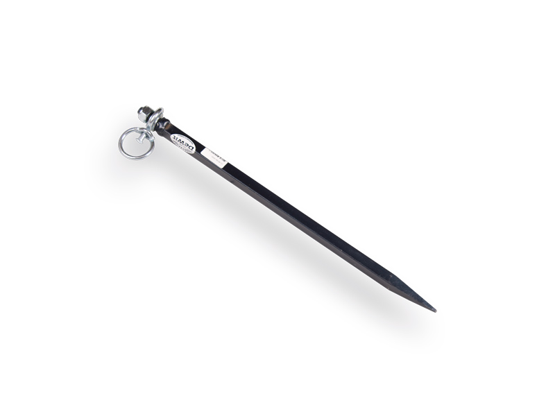 [960860] Spit - Stik DE WIT 400 x 14 mm, met draaiwartel en gesmede punt