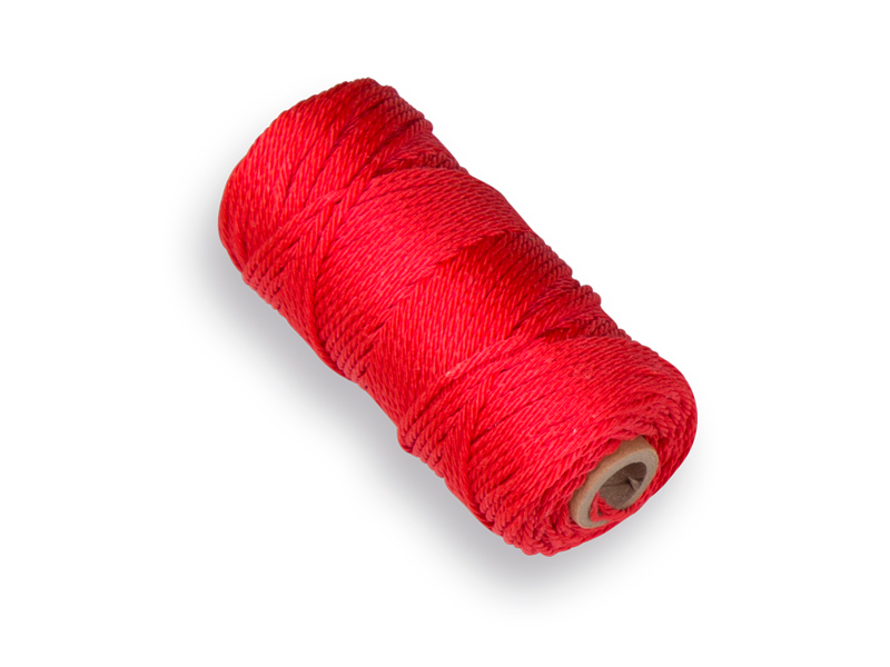Metselkoord LABORA rood 1,4 mm, 50 meter, gedraaid PP koord