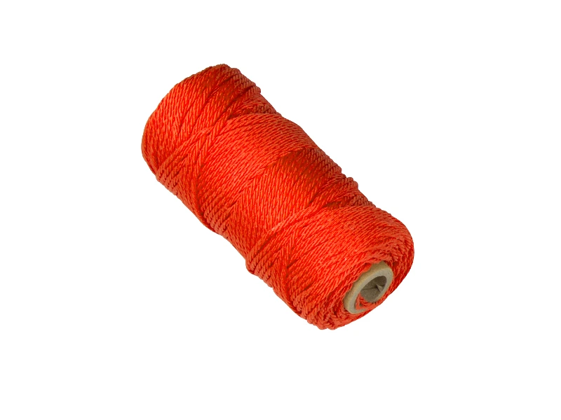 Uitzetkoord LABORA fluor oranje 1,4 mm 50 meter, gevlochten nylon koord