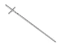 Draadpen LABORA 600 x 14 mm, verzinkt, met kruiskop 100 mm