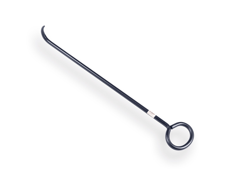 [960935] Putdekselhaak DE WIT 750 x 16 mm met krul voor putdeksels met sleuven