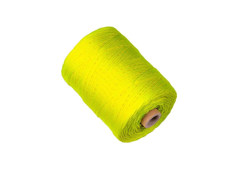 Uitzetkoord LABORA fluor geel 1,4 mm 200 meter, gevlochten nylon koord