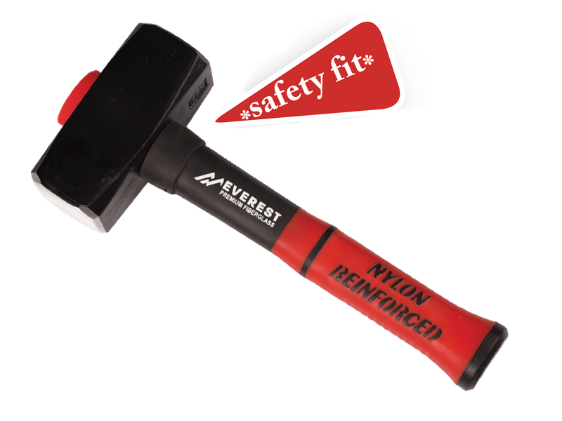 [985010] Moker - Vuisthamer EVEREST 1000 gram met fiberglassteel 28 cm