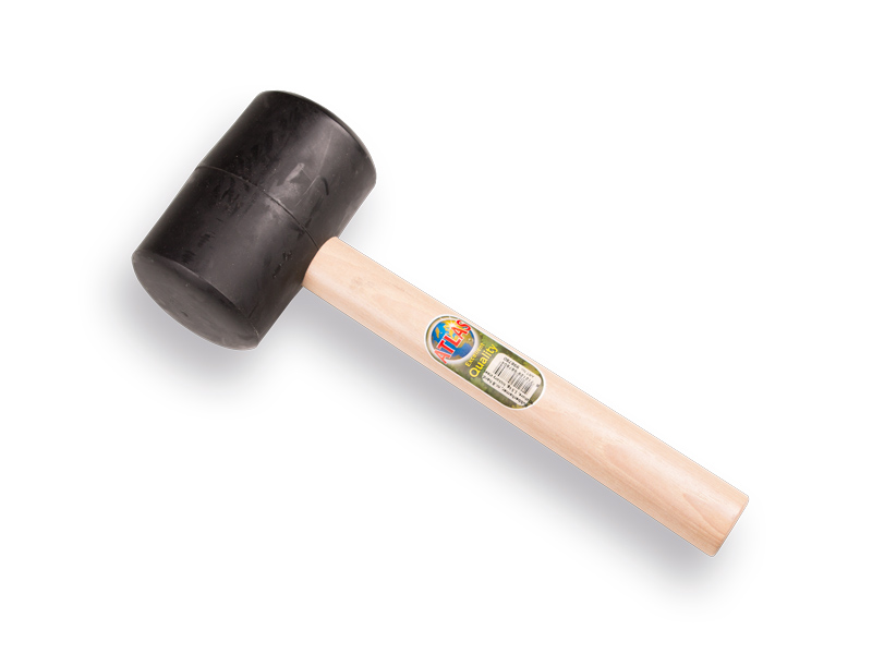 [998780] Rubberhamer ATLAS nr. 8 hard 90 shore, 1.5 kg Ø 90 x 145 mm, met HICKORY steel