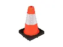 Pilon - Verkeerskegel LABORA 32 cm PE, oranje wit, verzwaarde voet
