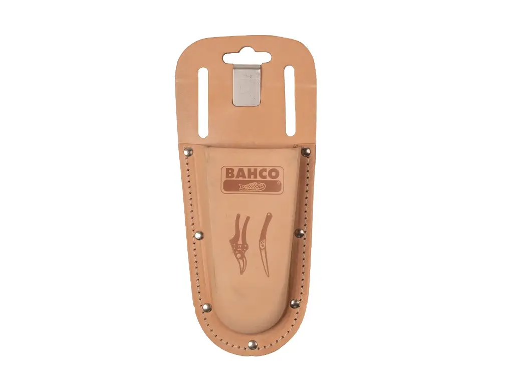 [1504030] Lederen holster BAHCO PROF-H met riemlussen en metalen riemclip