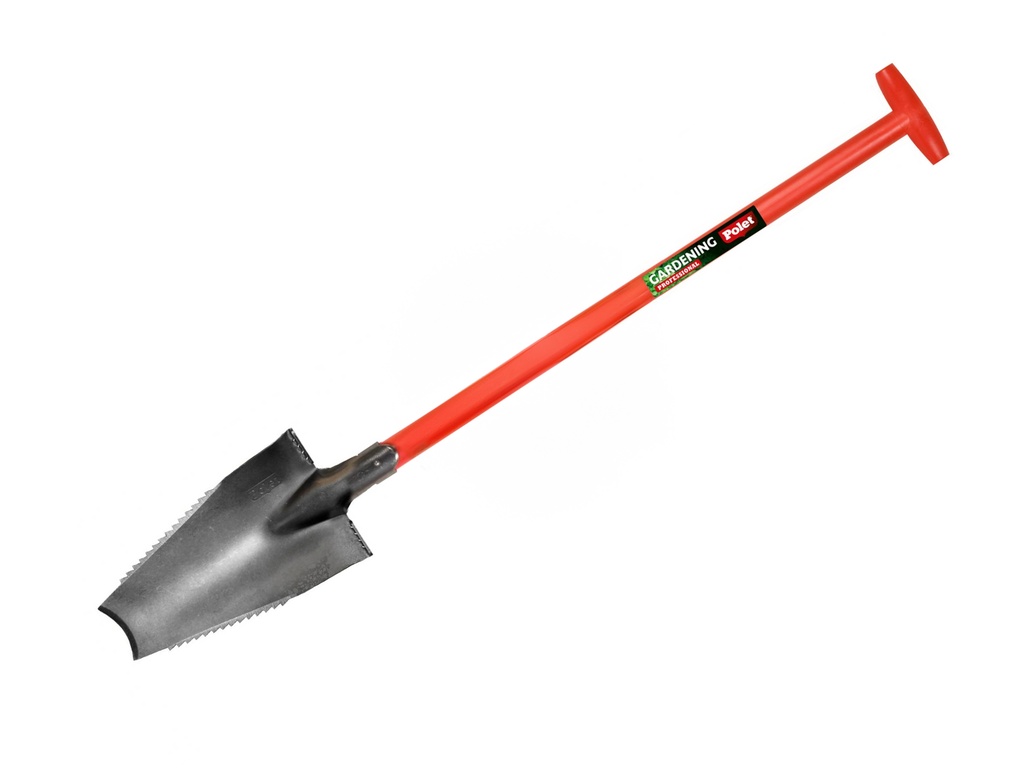 [780435] Boomwortelspade – Polygator POLET met OPSTAP, blad 38 x 14 cm, met glasfiber T-steel 85 cm