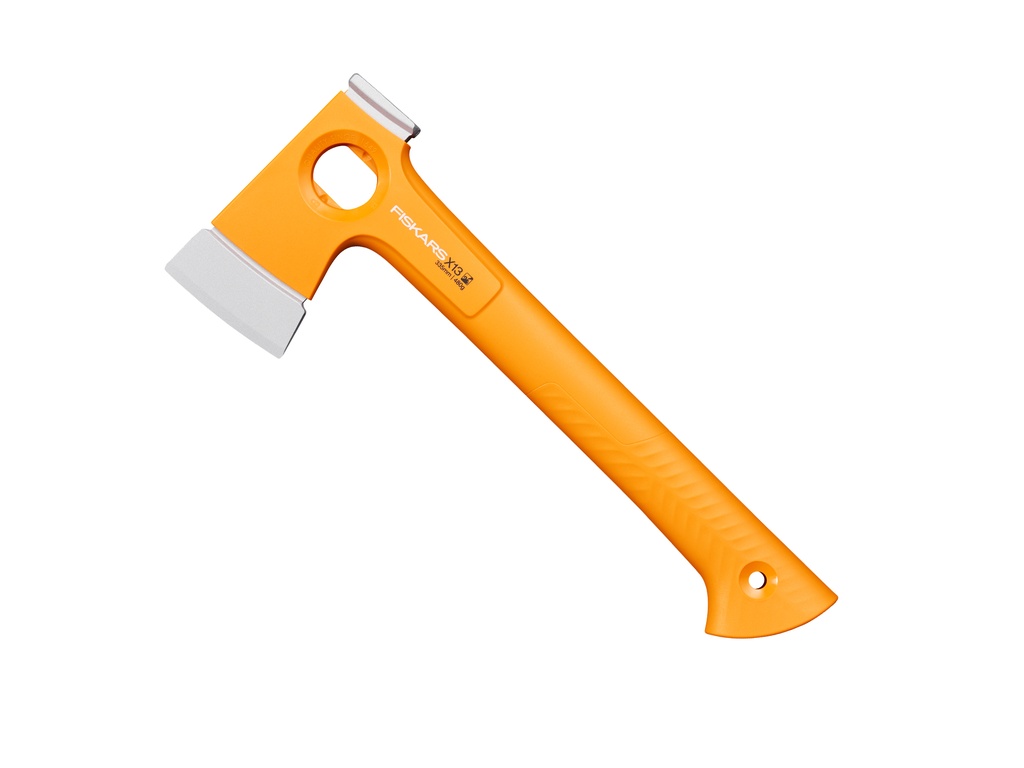 Campingbijl FISKARS X13 480 gram, met FiberComp steel 34 cm