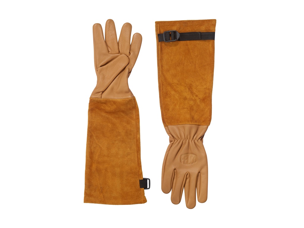 [1507850] Rozenhandschoen FELCO 705 maat S, hoogwaardig leder, suède manchet, perforatiebestendig