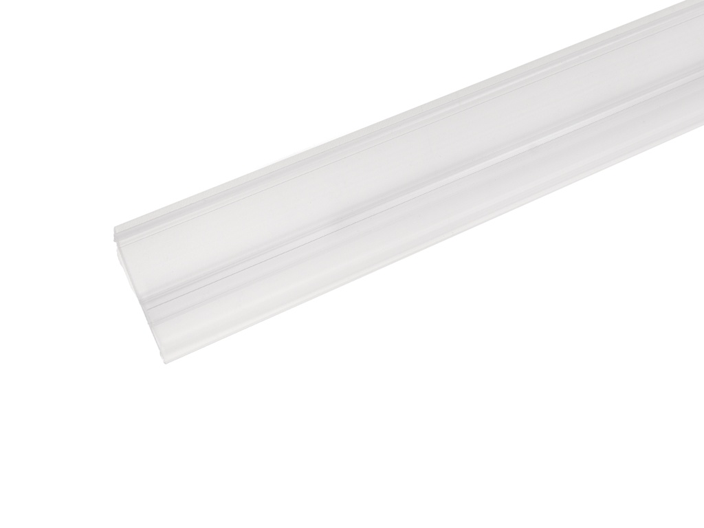 Klikstrip transparant 100 cm x 3,7 cm schuin, voor legbord Tegometall