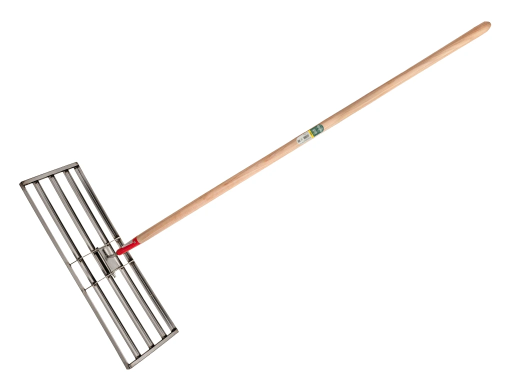 Egalisatiehark - Nivelleerhark ATLAS roestvrij staal, met hardhouten steel 150 cm