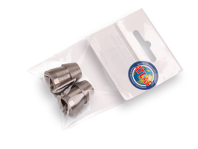 Metalen wig rond 18 mm (per 2 stuks)