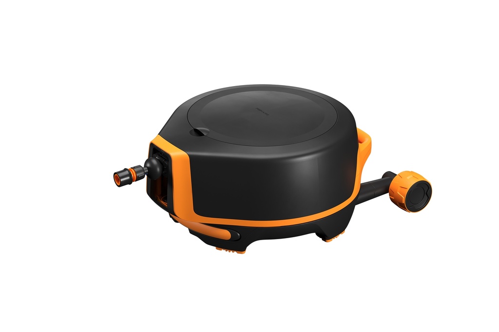FISKARS Automatische slanghaspel XL met wielen, inclusief 20 meter slang