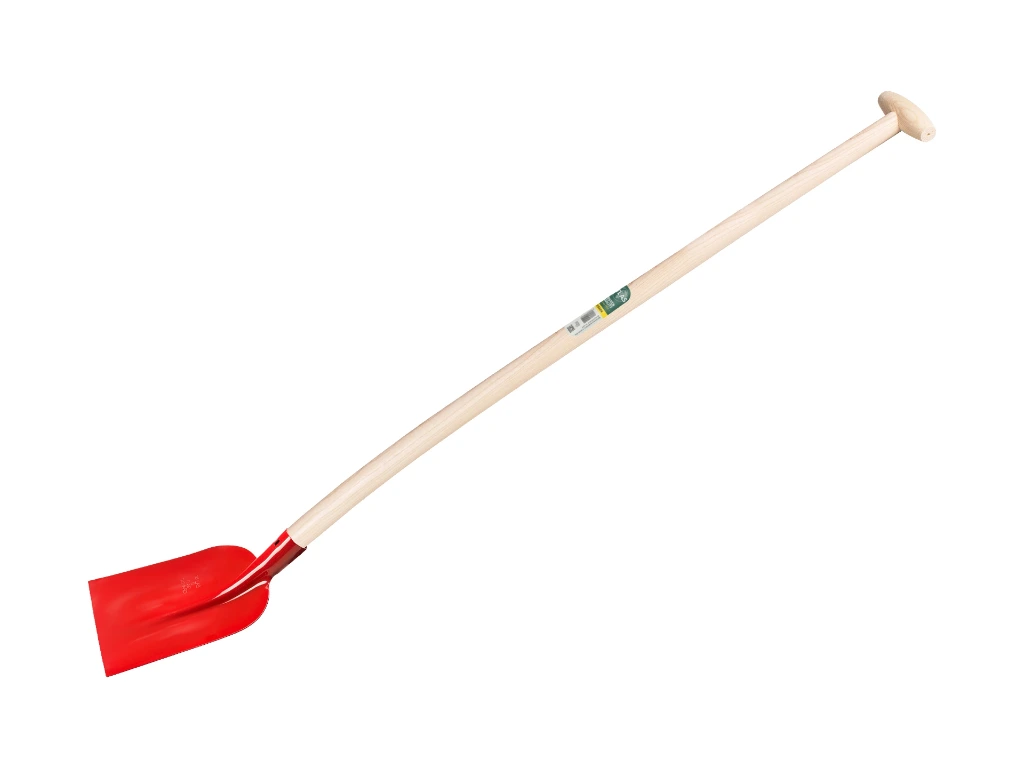 [780976] Betonschop ATLAS 1/2 0 rood, extra gehard, met ATLAS schopsteel 120 cm gebogen, FSC 100%