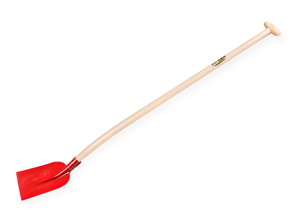 [780986] Betonschop ATLAS 1/2 0 rood, extra gehard, met ATLAS schopsteel 130 cm gebogen, FSC 100%