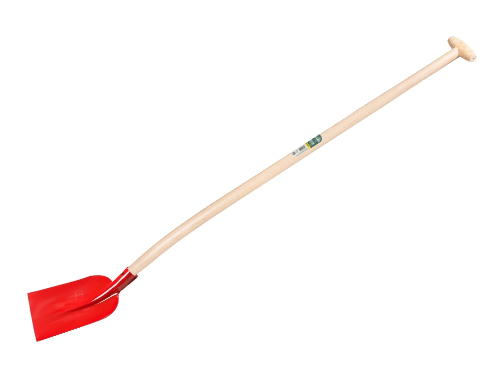 [780986] Betonschop ATLAS 1/2 0 rood, extra gehard, met ATLAS schopsteel 130 cm gebogen, FSC 100%