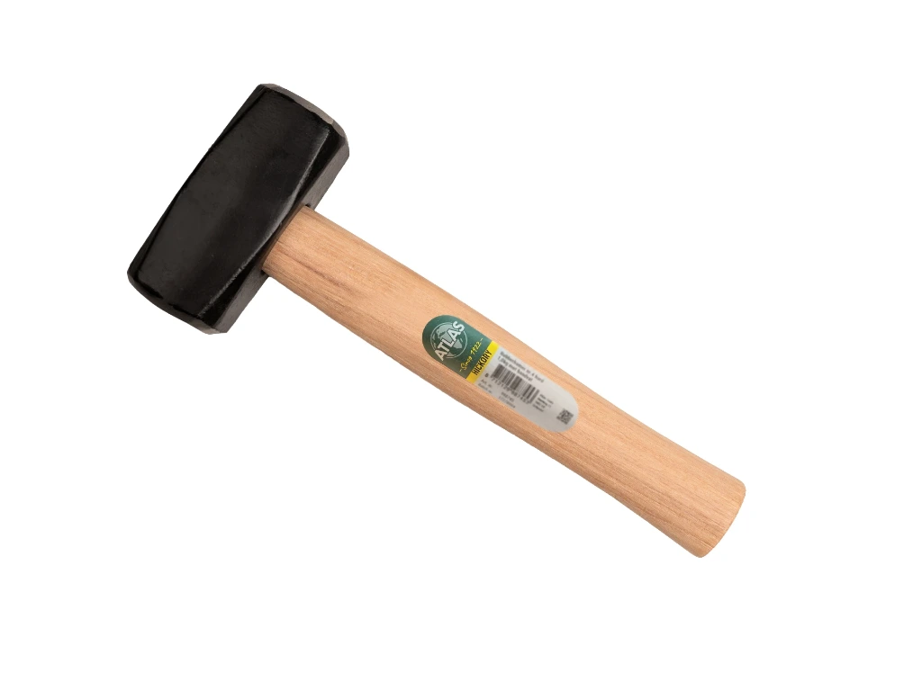 Moker - Vuisthamer ATLAS 1500 gram, DIN 6475, met HICKORY steel 28 cm