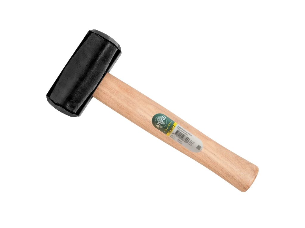 Moker - Vuisthamer ATLAS 2000 gram, DIN 6475, met HICKORY steel 30 cm