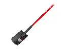 Krachtspade IDEAL met OPSTAP, stalen knopsteel 92 cm en hardhouten knop