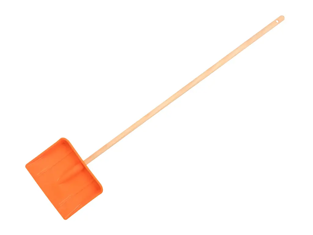 [960446] Kindersneeuwschuiver kunststof oranje, met steel FSC 100%