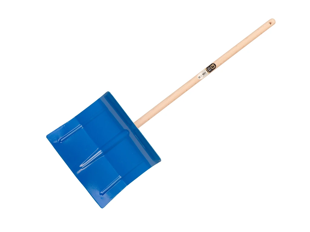 [960432] Kindersneeuwschuiver Jimmy Kids staal blauw, met beuken steel