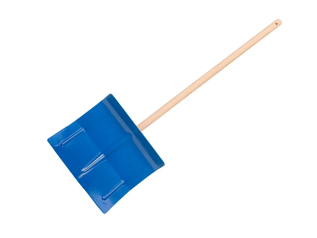 [960432] Kindersneeuwschuiver Jimmy Kids staal blauw, met beuken steel