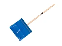 Kindersneeuwschuiver Jimmy Kids staal blauw, met beuken steel