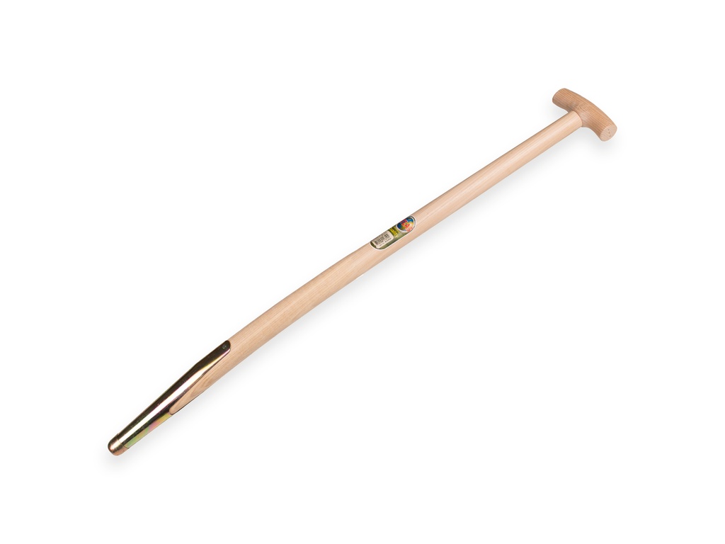 [211285] Mestvorksteel ATLAS 90 cm gebogen, met veerbus en Engelse kruk, geboord, FSC 100%