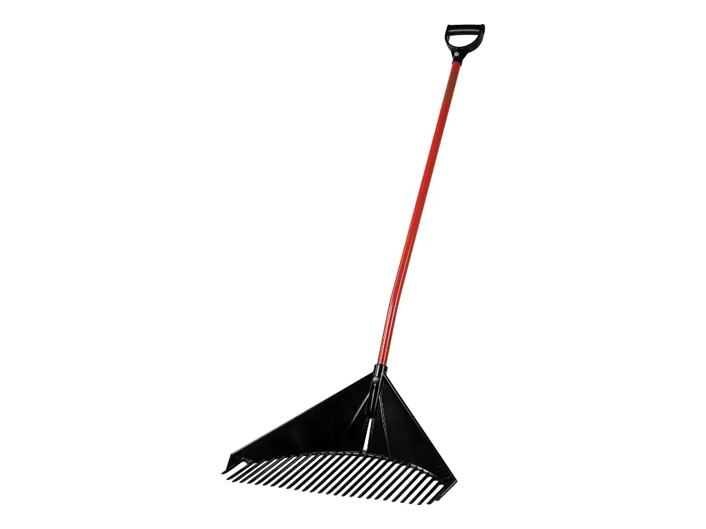 [837015] Golden Gark XXL 28 tands 61 cm, gebogen rode aluminium steel en D-greep (ongemonteerd)