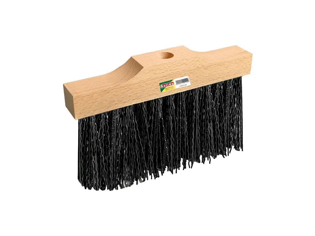 [1492408] Railbezem – Opneembezem SOLIDE PVC zwart 25 cm, vezeldikte 1,5 mm, zonder steel