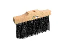 Railbezem – Opneembezem SOLIDE PVC zwart 25 cm, vezeldikte 1,5 mm, zonder steel