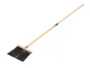 Gootbezem SOLIDE PVC gegolfd zwart, vezeldikte 2,0 mm, met stokhouder en ATLAS steel 140 x 2,8 cm