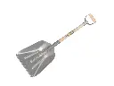 IJsschep - Graanschop ATLAS aluminium met strip met ATLAS YD-steel 33 cm recht