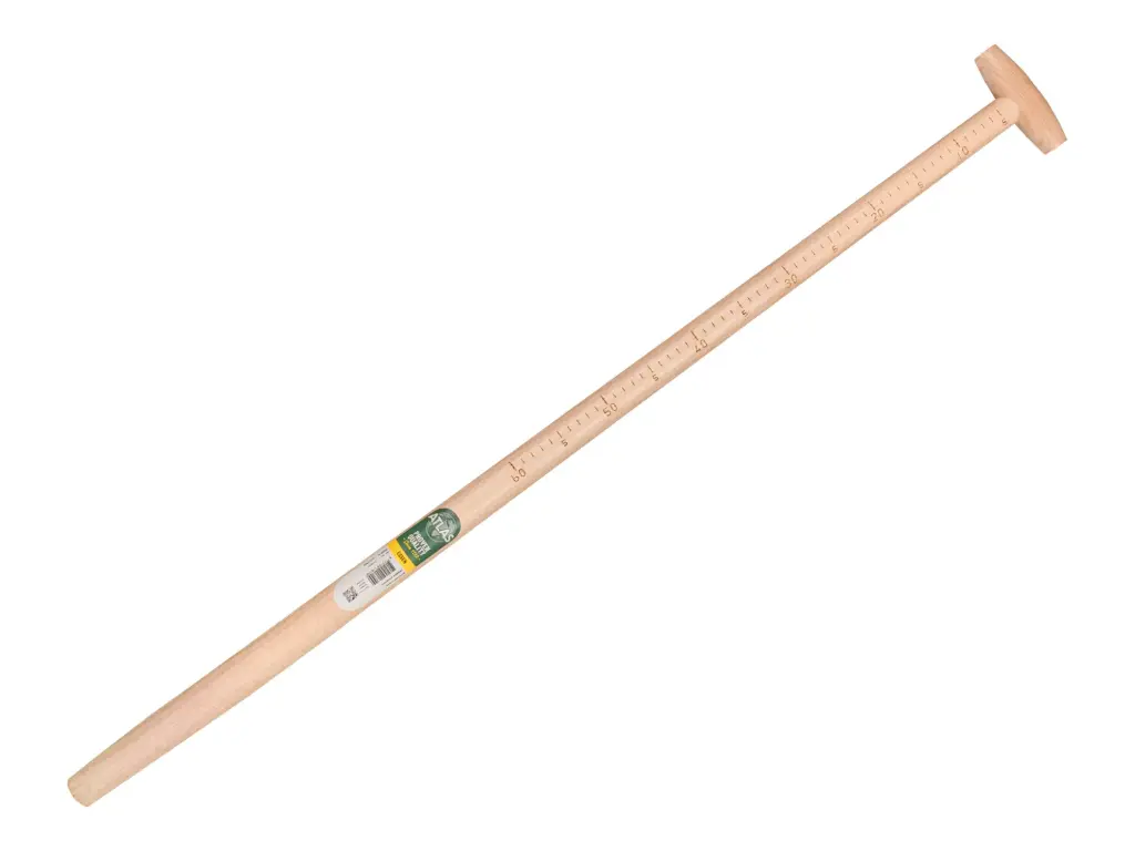 Meetsteel ATLAS 110 cm gebogen, met doorgestoken hilt, FSC 100%