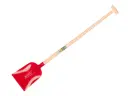 Betonschop ATLAS 1/2 0 rood, extra gehard, met ATLAS Meetsteel 110 cm gebogen, FSC 100%