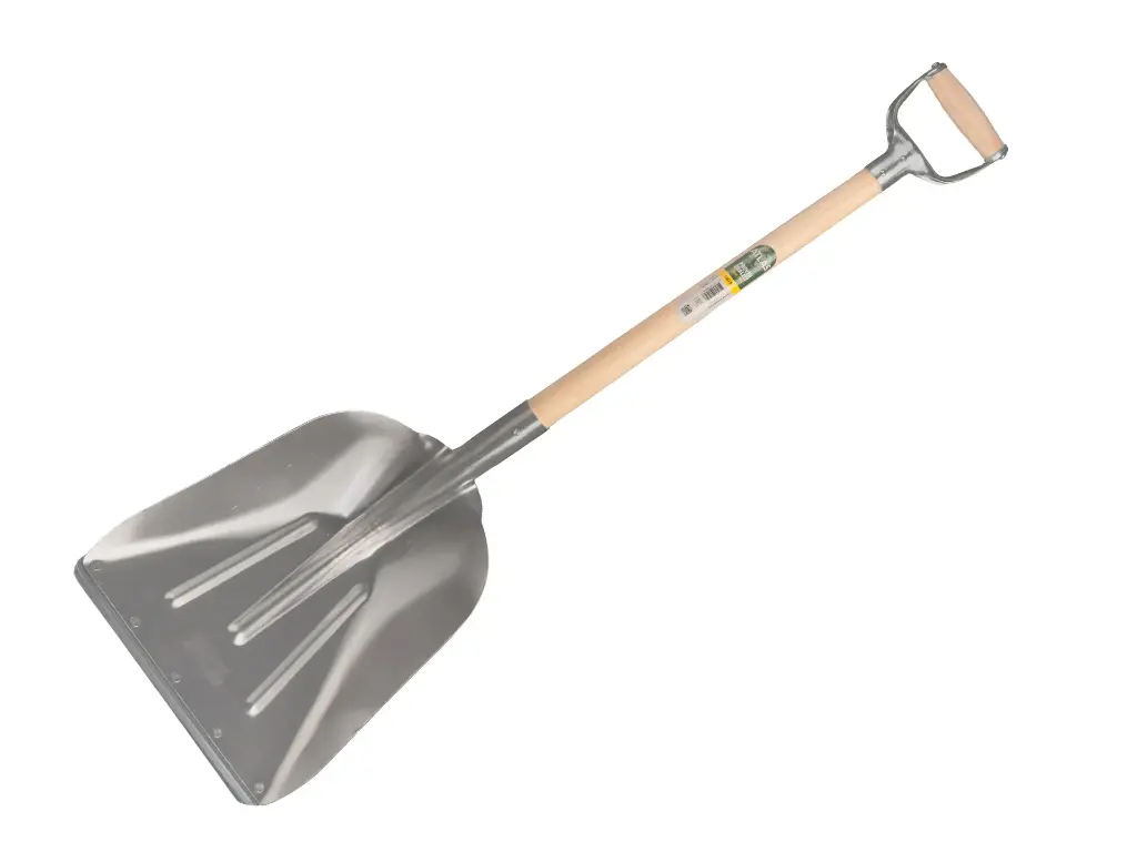 IJsschep - Graanschop ATLAS aluminium met strip met ATLAS YD-steel 45 cm recht