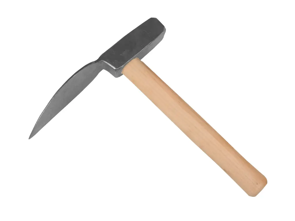 Straathamer – Kasseihamer Portugees met spitse punt en HICKORY steel, breedte 30 mm