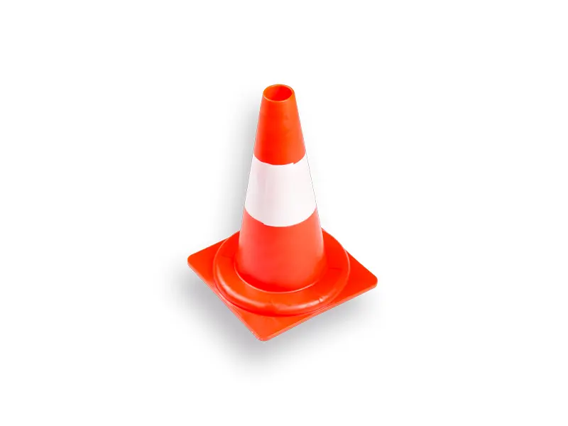 [998892] Pilon - Verkeerskegel 32 cm PE, oranje met witte banden