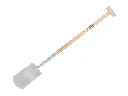 Spade ATLAS DIAMANT gepolijst, met ATLAS Ecofiber steel 85 cm en Engelse kruk