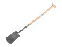 Spade ATLAS DIAMANT gepolijst, met ATLAS Ecofiber steel 85 cm en Engelse kruk