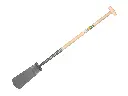 Kabelspade ATLAS DIAMANT gepolijst, RONDE OPSTAP, met ATLAS Ecofiber steel 85 cm en Engelse kruk