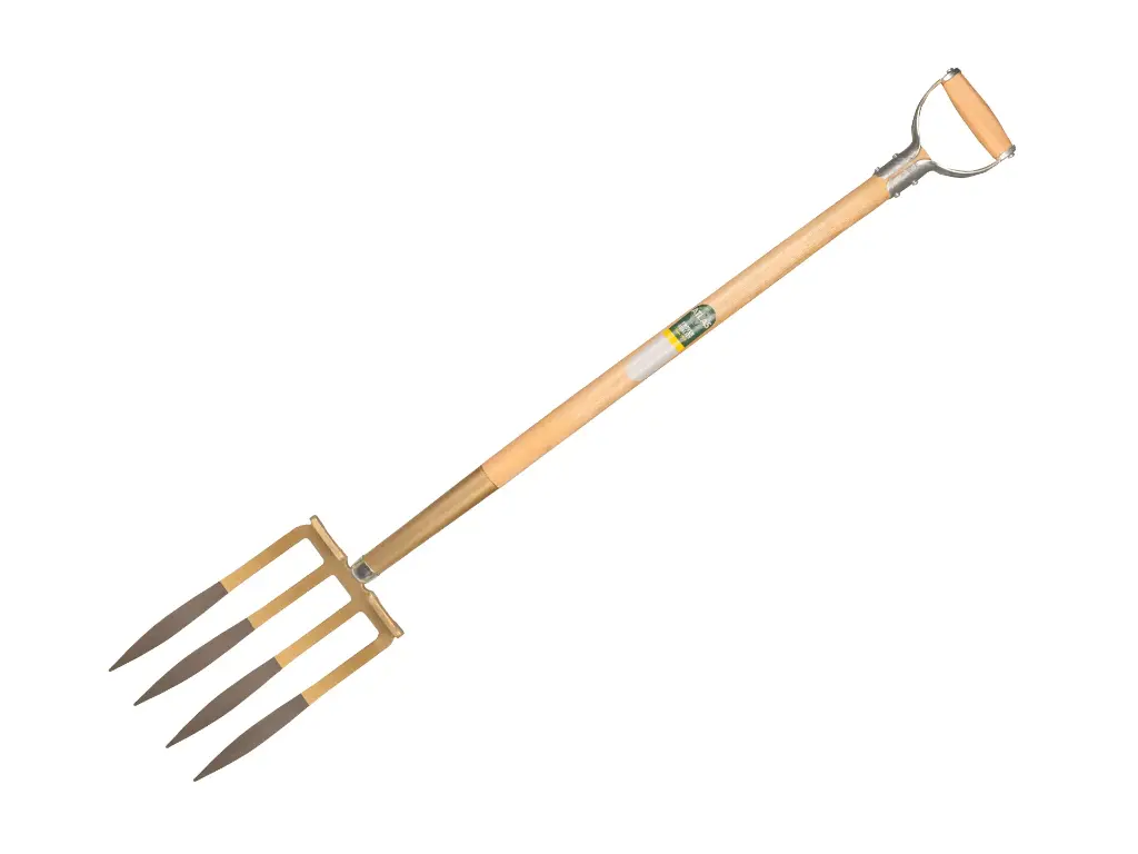 Spitvork OFFNER 4 tands brons MET OPSTAP en ATLAS YD-steel 95 cm