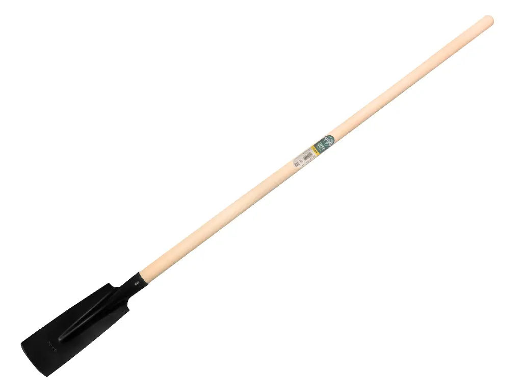 Kabelschop ATLAS 10 cm 3/4 zwart, recht met ATLAS batsesteel 130 cm, FSC 100%