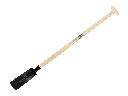 Kabelschop ATLAS 10 cm 3/4 zwart, recht met ATLAS schopsteel 110 cm, FSC 100%